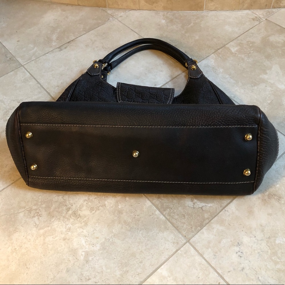 🍃💕Gucci Pelham Leather Iconic Horsebit Hardware Guccissima Handbag - Picture 3 of 8